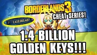 Borderlands 3 Cheats - 1.4 BILLION Golden Keys!