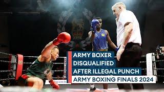 TKO win or DQ defeat? Controversial punch ends Army Boxing final bout