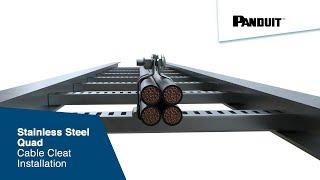 Stainless Steel Quad Cable Cleat Installation
