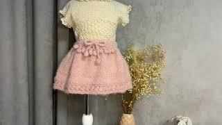 Подробный МК юбочка спицами Sheri