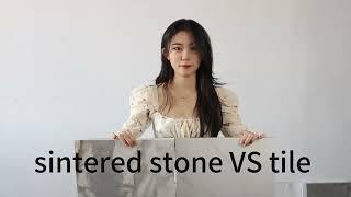 A video explaining the difference between sintered stone and tiles