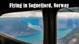 Flying VFR in Sognefjord, Norway