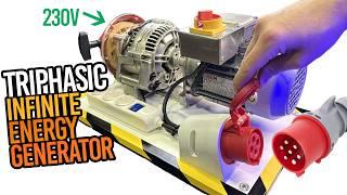 Free Energy with an Alternator and an Electric Motor 230v-10Kw