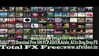 100 FCP FX || 4D Drag Drop FX || Download Free || EDIUS X 9 8 7 Adobe  FCP All In 1 || Drag Drop FX