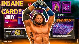 NEW "AJ Styles” Card Is PHENOMENAL In WWE2K24 My Faction