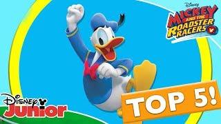 Top 5: Donald Moments | Mickey and the Roadster Racers | Disney Junior Arabia