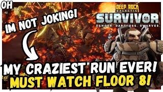 My CRAZIEST Run EVER! NO HYPERBOLE I PROMISE! Deep Rock Galactic Survivor!