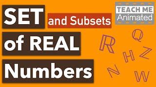 Set of Real Numbers | Subsets of Real Numbers | Set Symbols in Math [Animated] - Pre-Algebra