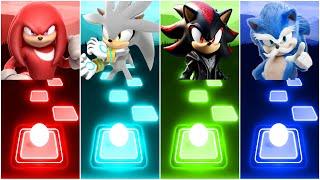 Knuckles  Silver Sonic  Shadow  Sonic The Hedgehog Coffin Dance Cover | Tiles Hop Sonic