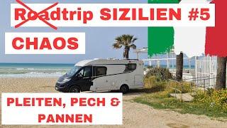  SIZILIEN - ALARM , Marktbesuch, Stellplatzsuche, mit dem Wohnmobil