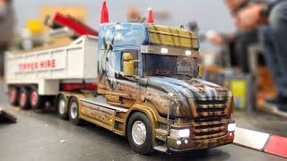 RC TRUCKS @ LEYLAND DECEMBER 2024 | Tamiya 1/14 Rc Truck Action & Construction