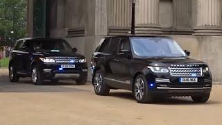 "Move over!" New VIP Range Rovers escorted into Buckingham Palace