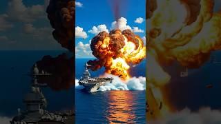 A submarine launches a nuclear bomb at a carrier battle group. #科幻  #aviation #submarine