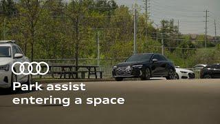 Using park assist to enter a space