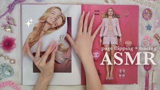 ASMR  Book Flip Through (whisper + paper sounds, tracing) Barbie: The World Tour