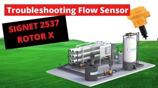 SIGNET PADDLEWHEEL FLOW SENSOR - TROUBLESHOOTING