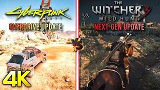 Comparison - Cyberpunk 2077 Overdrive Vs The Witcher 3 Next-gen Open World Gameplay