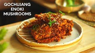 How to cook Gochujang Enoki Mushrooms | Tasty Mushroom Recipe