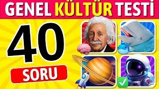 Ne Kadar Zekisin ?  Genel Kültür Testi ! 40 Soruluk Quiz 