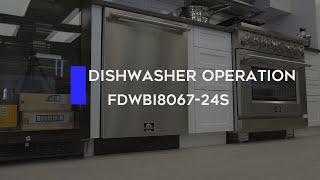 FORNO FDWBI8067-24S Dishwasher Operation