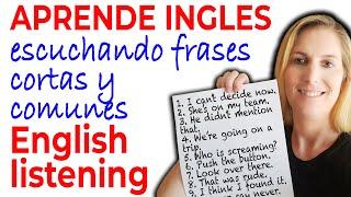 APRENDE INGLES Escuchando Frases Cortas en Inglés Común - English Listening