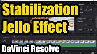 Which Stabilization mode can eliminate Jello effect? (Davinci Resolve, Perspective)