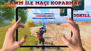 AWM İLE SHOW YAPTIM HİLE DEDİLER !! 30 KILL HANDCAM PUBG MOBİLE