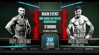 Василий Ломаченко - Мигель Марриага / Vasyl Lomachenko vs Miguel Marriaga  (05.08.2017)1080i