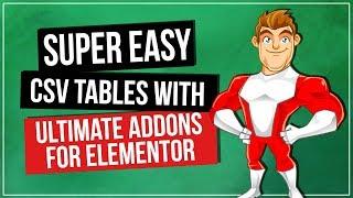 WordPress Tables Plugin - Ultimate Addons for Elementor