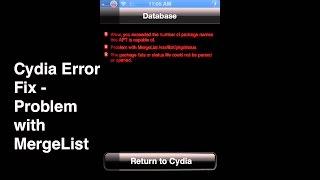 How to fix cydia error