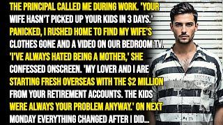 CHEATING WIFE ABANDONED OUR KIDS AT SCHOOL AND RAN OF WITH HER LOVER DRAINING OUR JOINT ACCOUNT BUT.