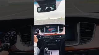 Hyundai Equus freeway entrance pull on muffler delete