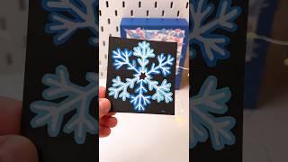 How to draw Neon Snow Flakes in easy way #draw #painting #shorts