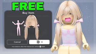 FREE HAIR & EMOTES ON ROBLOX