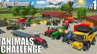 WELCOME TO MY NEW CHALLENGE | Animals Challenge | Episode 1 | Farming Simulator 22