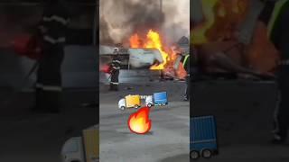 Lorry/Truck gets fire in Uzbekistan  Namangan