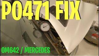 P0471 Fix! Mercedes ML OM642 Exhaust back pressure tested & fixed.