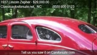 1937 Lincoln Zepher  for sale in Nationwide, NC 27603 at Cla #VNclassics