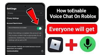 How To Get Voice Chat On Roblox (2024) | Enable Voice Chat in Roblox