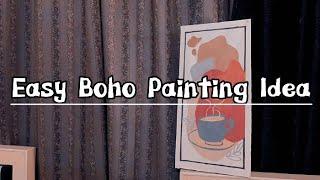 Easy boho painting tutorial | Aesthetic painting | Chaos