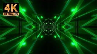 Green Tunnel VJ Loop  4K Laser Light Show DJ Visuals  No Copyright Royalty Free VFX Motion Graphic