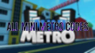 ALL ️ MINI METRO ️ CODES 2021!