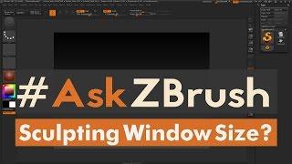 #AskZBrush: “Can I enlarge the sculpting area in the interface?”