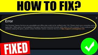 How To Fix Error Code 134 In Rockstar Games Launcher - Fix "Rockstar Game Services are unavailable"