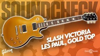 SOUNDCHECK Gibson Slash Victoria Les Paul, Gold Top | Gear4music Guitars