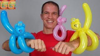 balloon animals - how to make balloon monkey