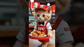 Poor kitten ridiculed by friends for eating moldy sausage #cartoon #cuteanimal #animation #cutecat