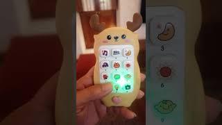 CUTE LEARNING PHONE TOY #musicalphone #shortsvideo #trending #phonetoy #calling #saybabye #trending