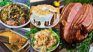 SOUL FOOD Easter Dinner & Dessert ️ Rum Brown Sugar Ham,  Cornbread Dressing,  Potato Salad & MORE!