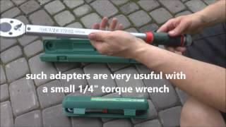 Why do we need a 1/4 to 1/2 socket adapter - ratchet - torque wrench